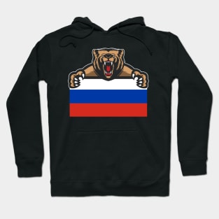 Russia Bear Flag Gift Hoodie